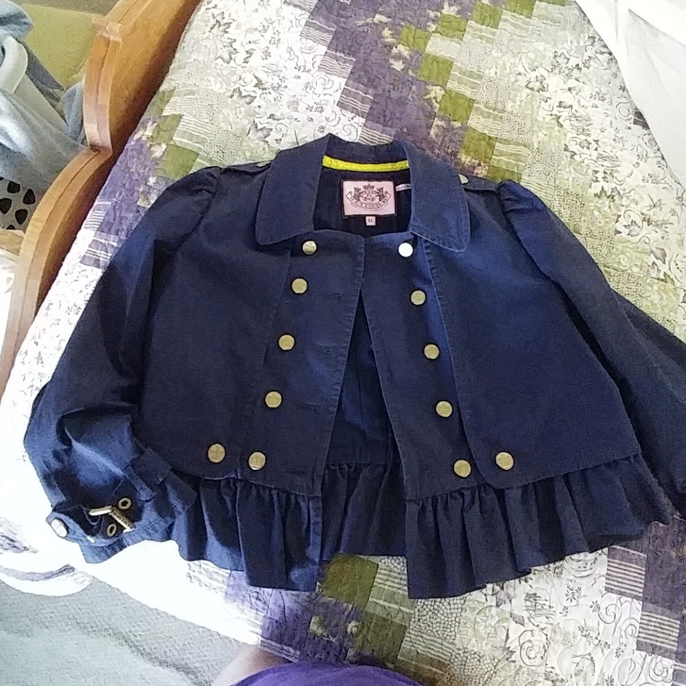 Juicy culture 5 button closure cropped jacket